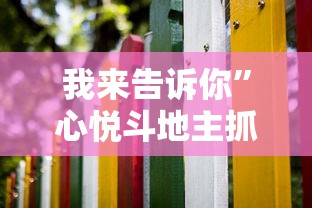 我来告诉你”心悦斗地主抓好牌几率”开挂辅助详细步骤